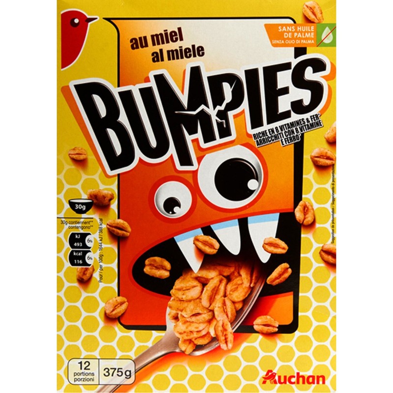 Bumpies Céréales au Miel 375g