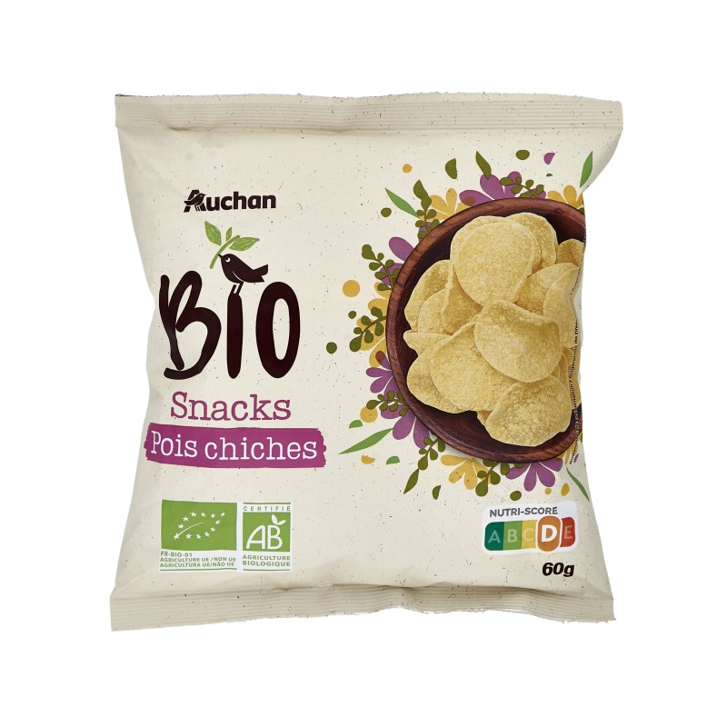 Snacks à base de farine de pois chiches 60g