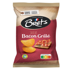 Chips ondulées saveur bacon grillé 125g