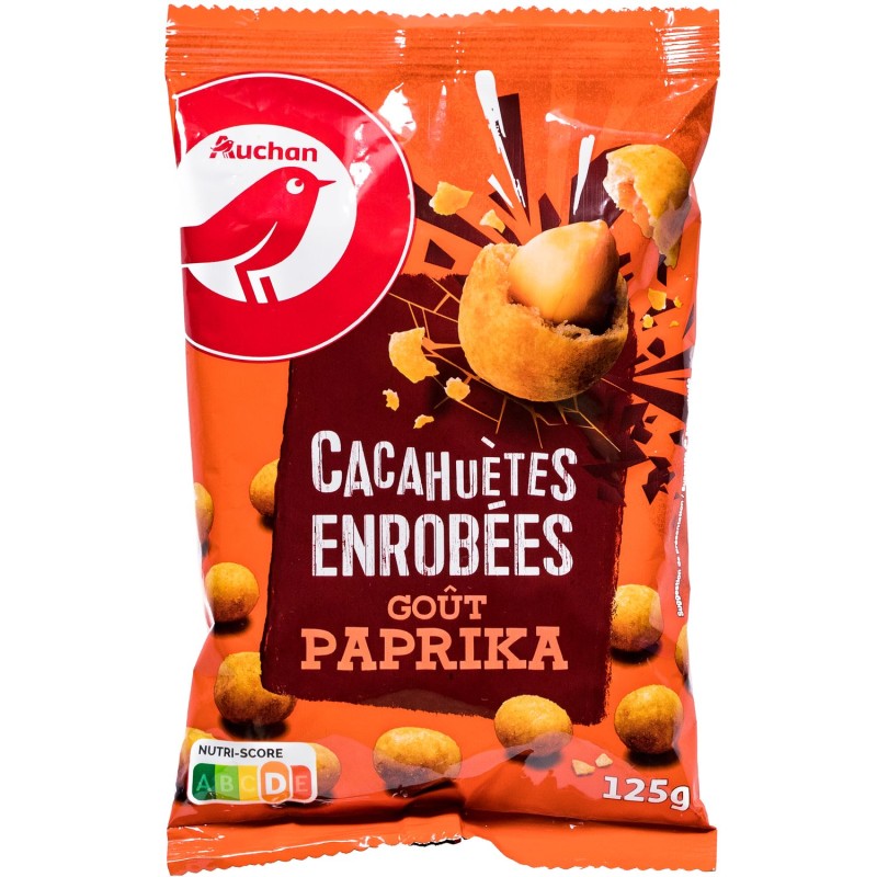 Cacahuètes Enrobées Goût Paprika 125g