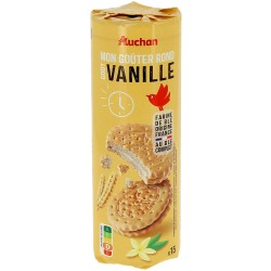 Mon Goûter Biscuits Fourrés Goût Vanille au Blé Complet 15 Biscuits 300g