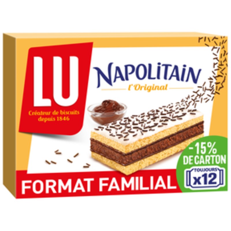 Gâteaux moelleux fourrés au chocolat l'original x12 360g