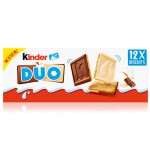 Duo biscuits nappés de chocolat au lait et chocolat blanc x12 150g