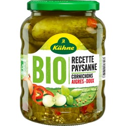 Bio Cornichons Aigres-Doux Recette Paysanne 380g