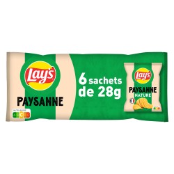 Chips paysanne nature 6x28g