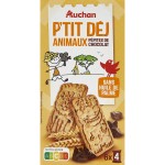 Biscuits p'tit Dej Animaux aux Pépites de Chocolat 300g 6x4