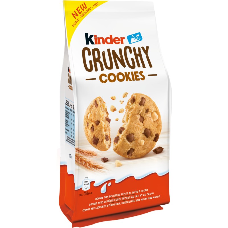Crunchy Cookies avec Pépites Au Lait et Cacao 136g
