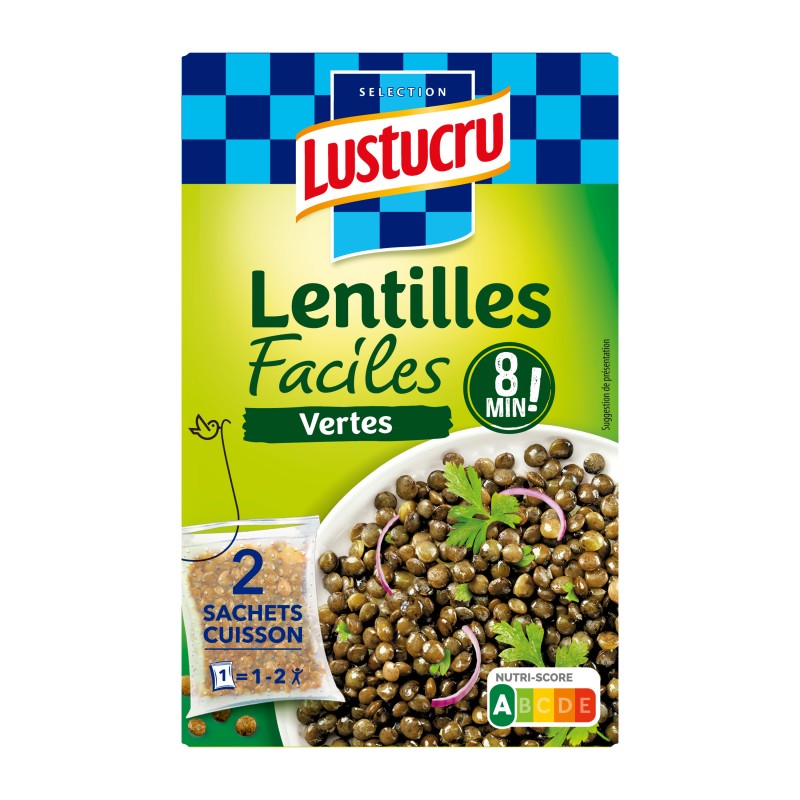 Lentilles vertes 2x150g