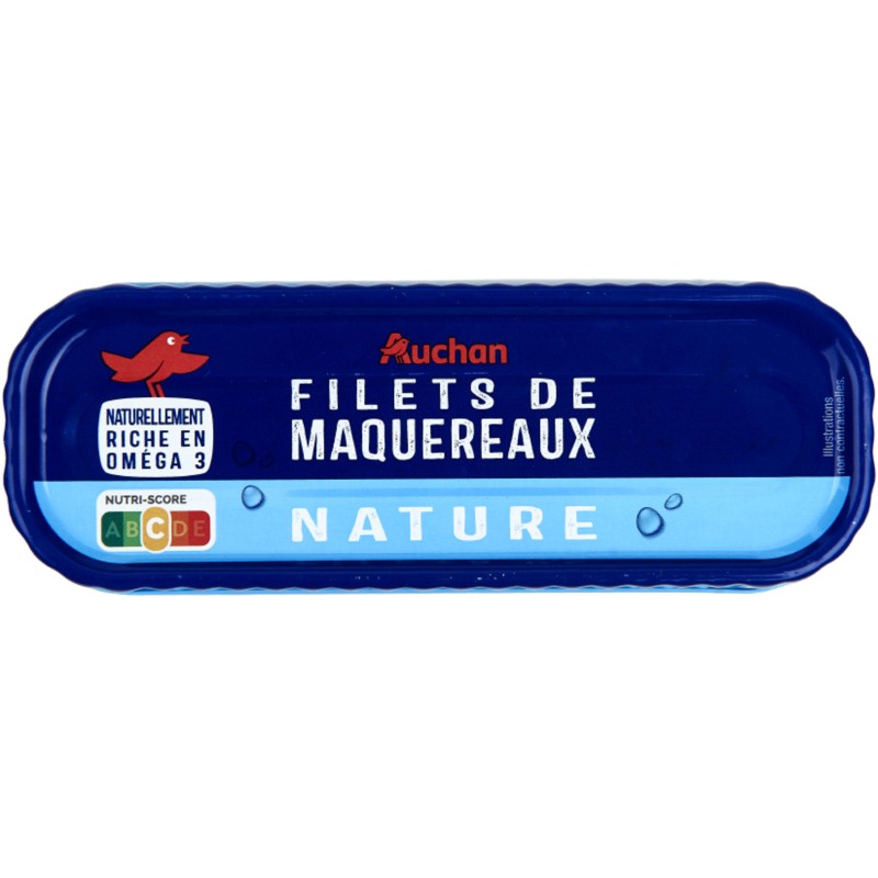 Filets de maquereaux nature 110g