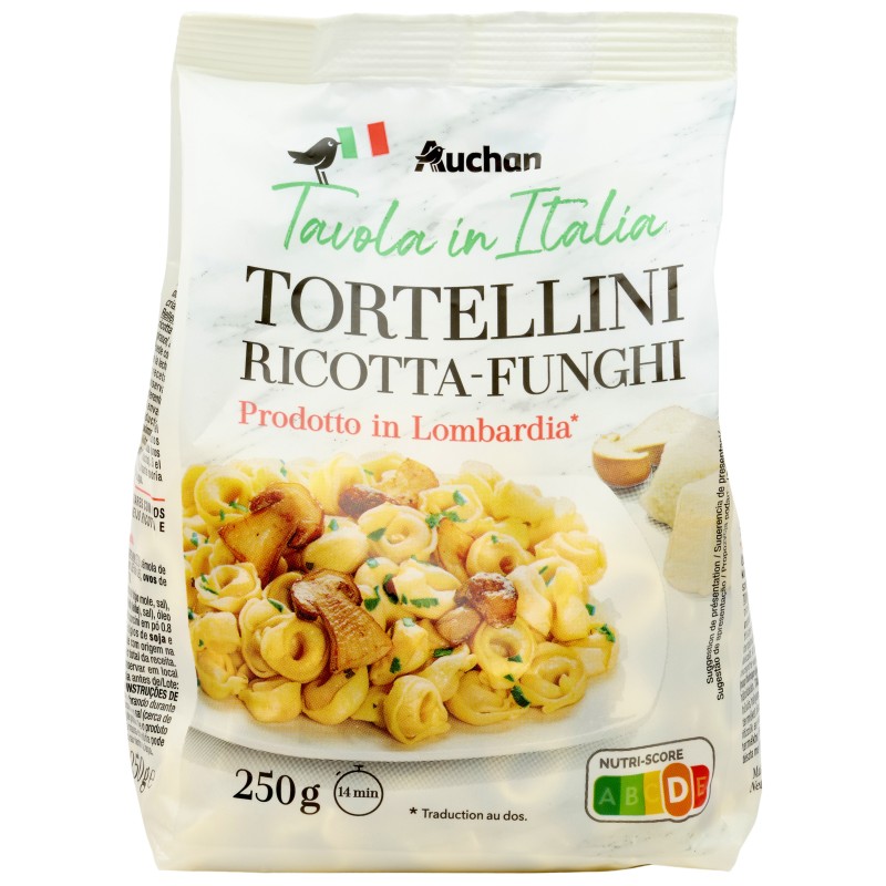 Pâtes tortellini ricotta champignon 250g