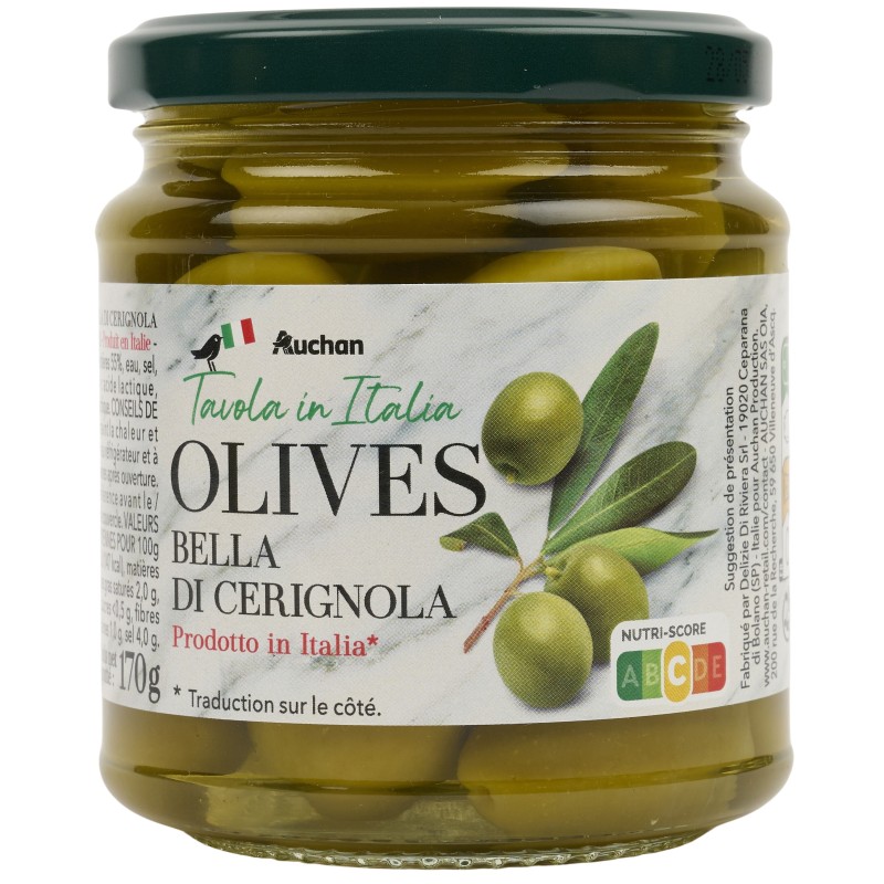 Olives vertes cerignola 170g