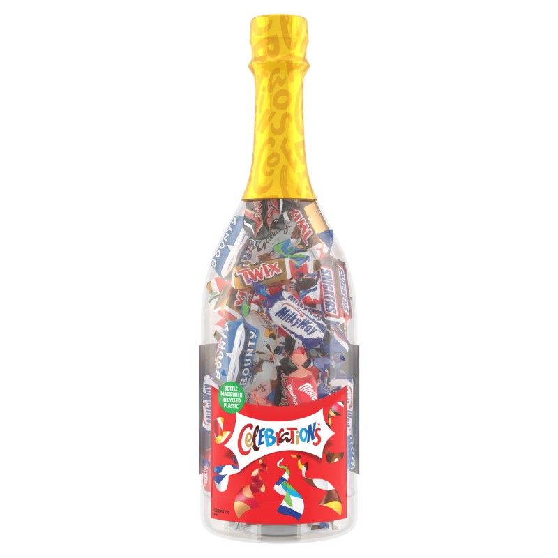 Assortiment de confiseries au chocolat en bouteille 296g