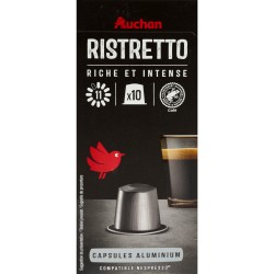 Capsules de Café Ristretto N°11 Compatibles Nespresso 10x 52g
