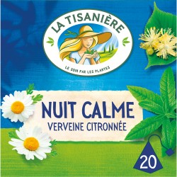 Infusion Nuit Calme Verveine et Reine des Près Camomille Tilleul Oranger 37.5g