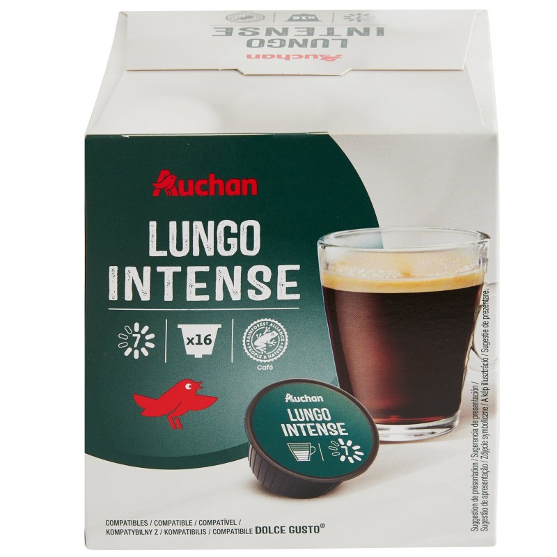 Capsule de Café Lungo Intense Intensité 7 Compatible Dolce Gusto 16x 112g
