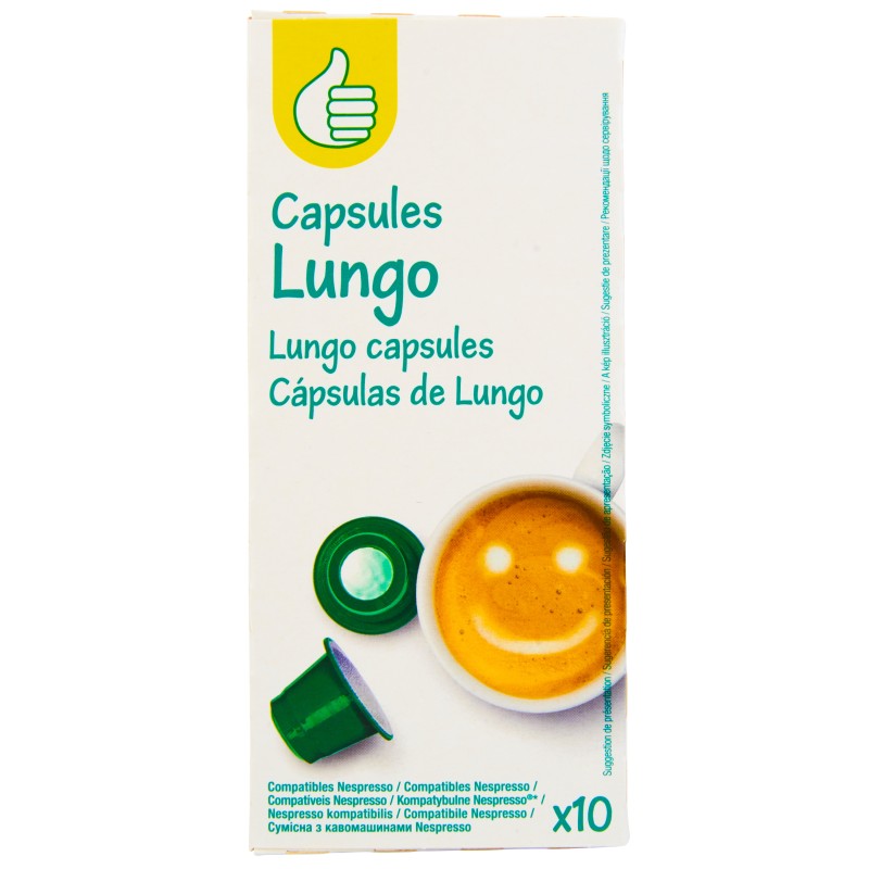 Café en capsules lungo x10