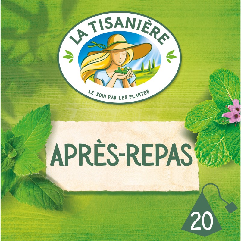 Infusion après repas menthe anis vert verveine x20