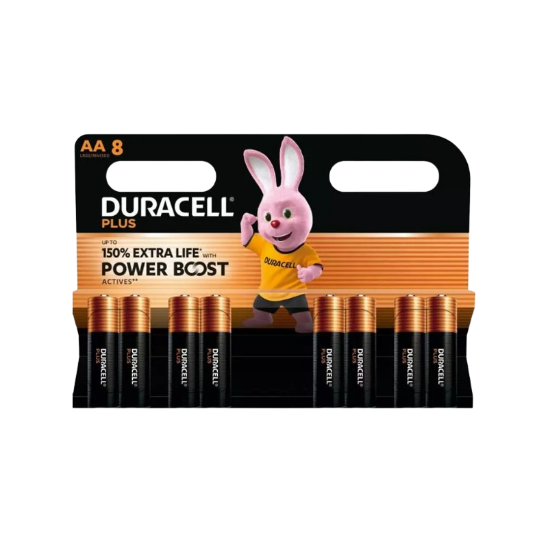 Piles plus powerboost alcalines AA LR06 x8