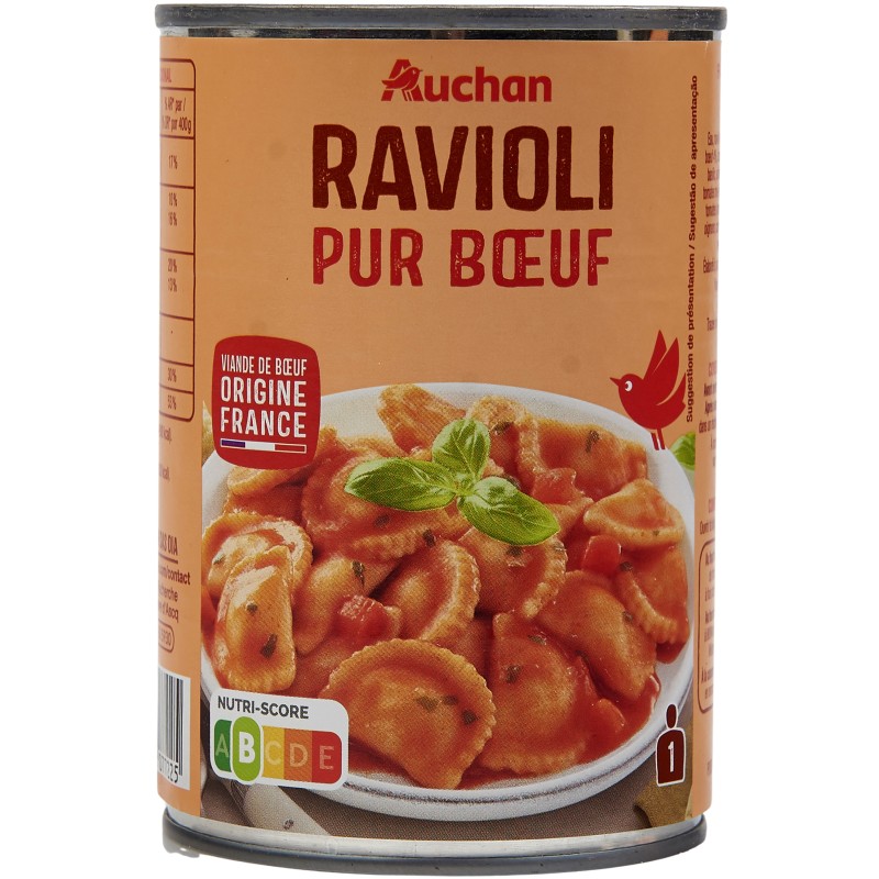 Ravioli pur boeuf 400g