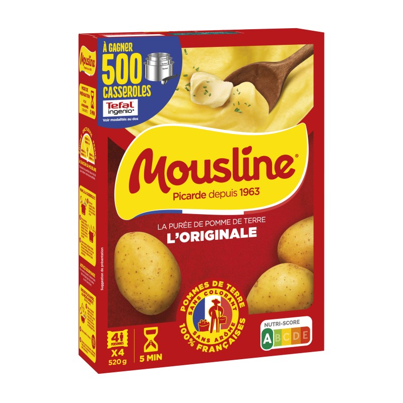 L'Originale Purée de Pomme de Terre x4 520g