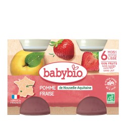 Pomme Fraise dès 6 mois 2x130g