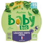Assiette de légumes verts et pâtes dès 15 mois 250g