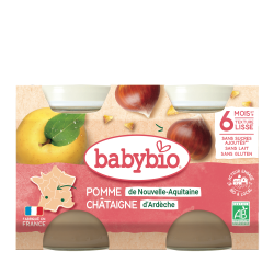 Pomme Chataigne d'Ardèche dès 6 mois 2x130g
