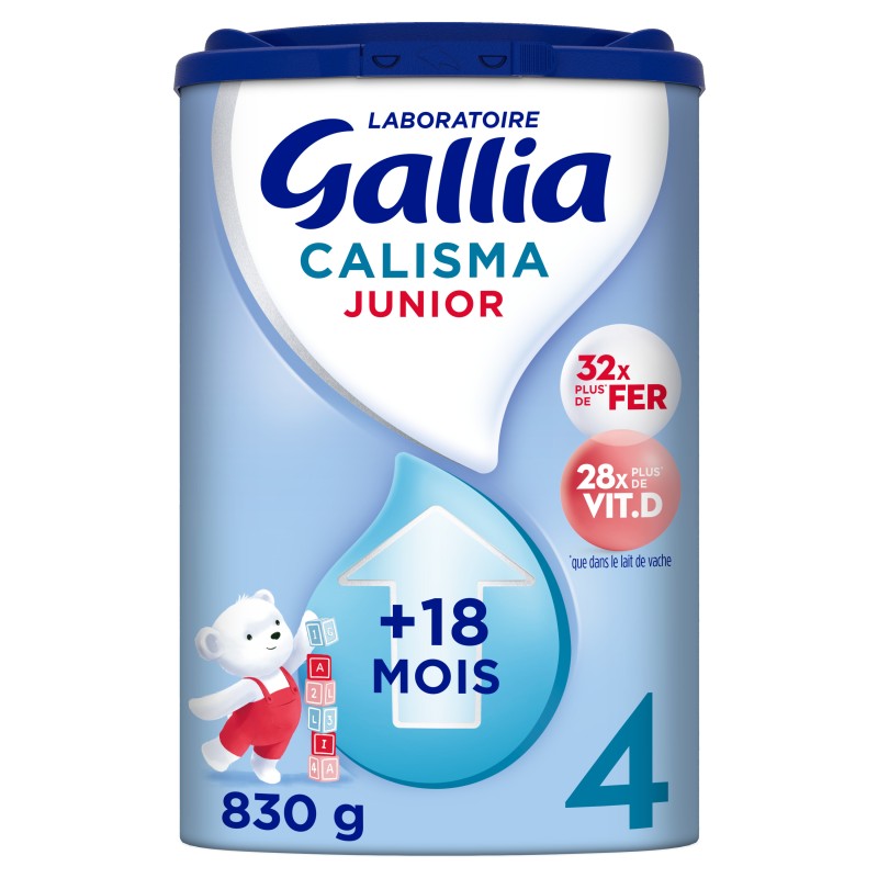 Lait en poudre calisma junior 4 dès 18 mois 830g