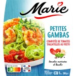 Gambas compotée tomates et tagliatelles pesto 280G
