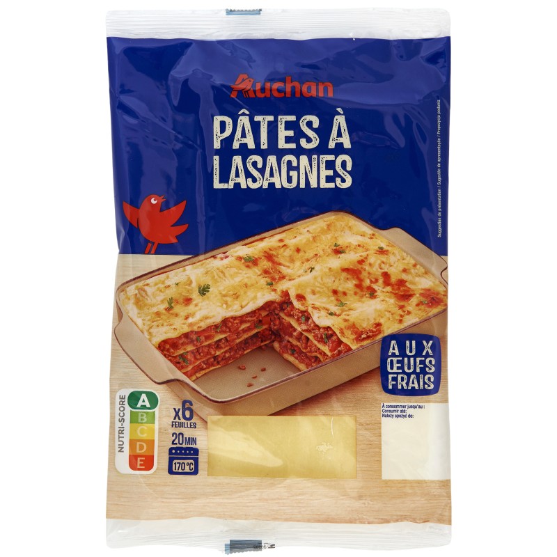 Pâtes à Lasagne x6 250g