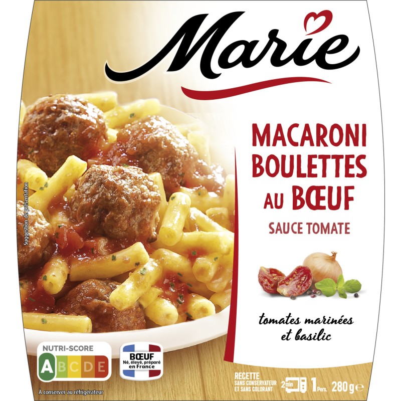 Macaroni boulette de viande 280g