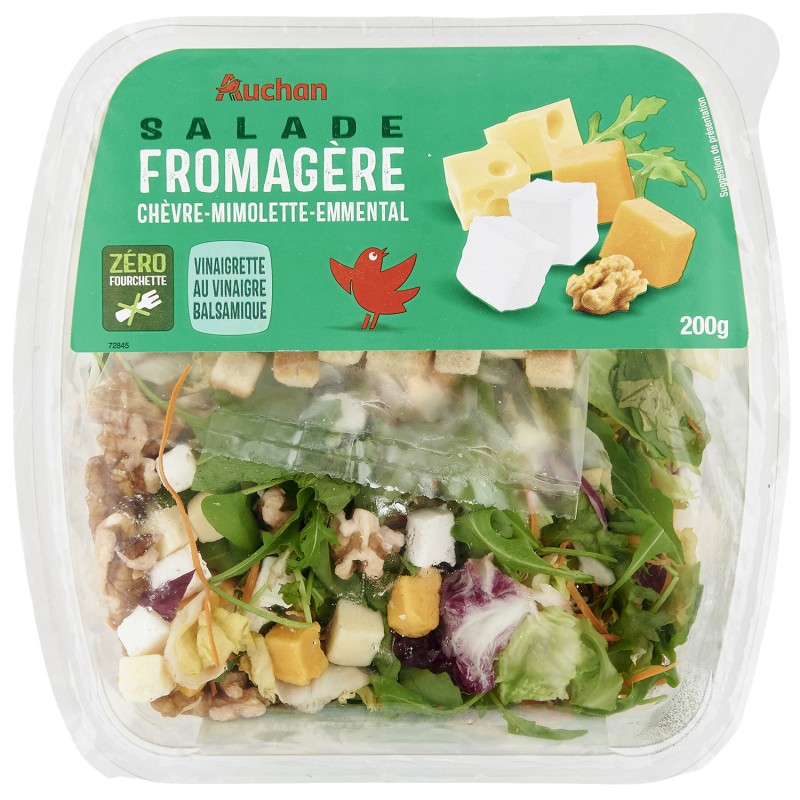 Salade fromagère chèvre mimolette emmental 200g