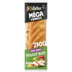 Sandwich méga viennois poulet rôti sauce kebab 270g