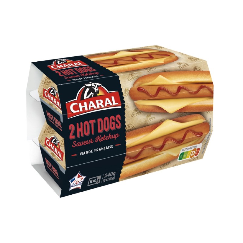 Hot dogs au ketchup 2x120g