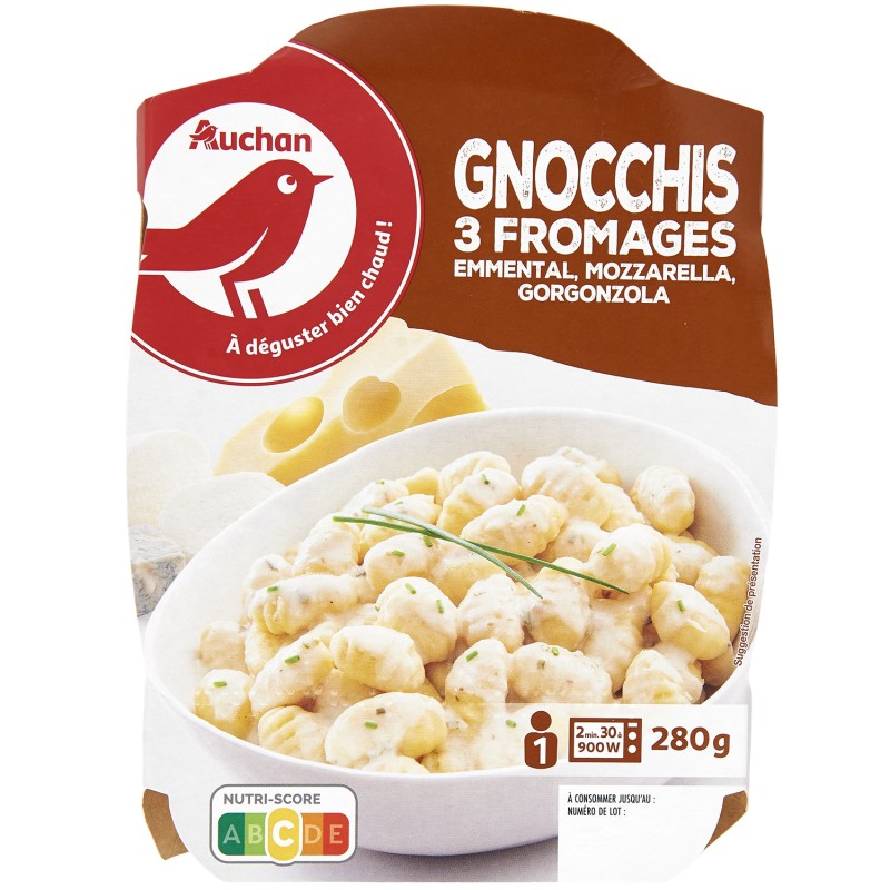 Gnocchi aux 3 fromages 280g