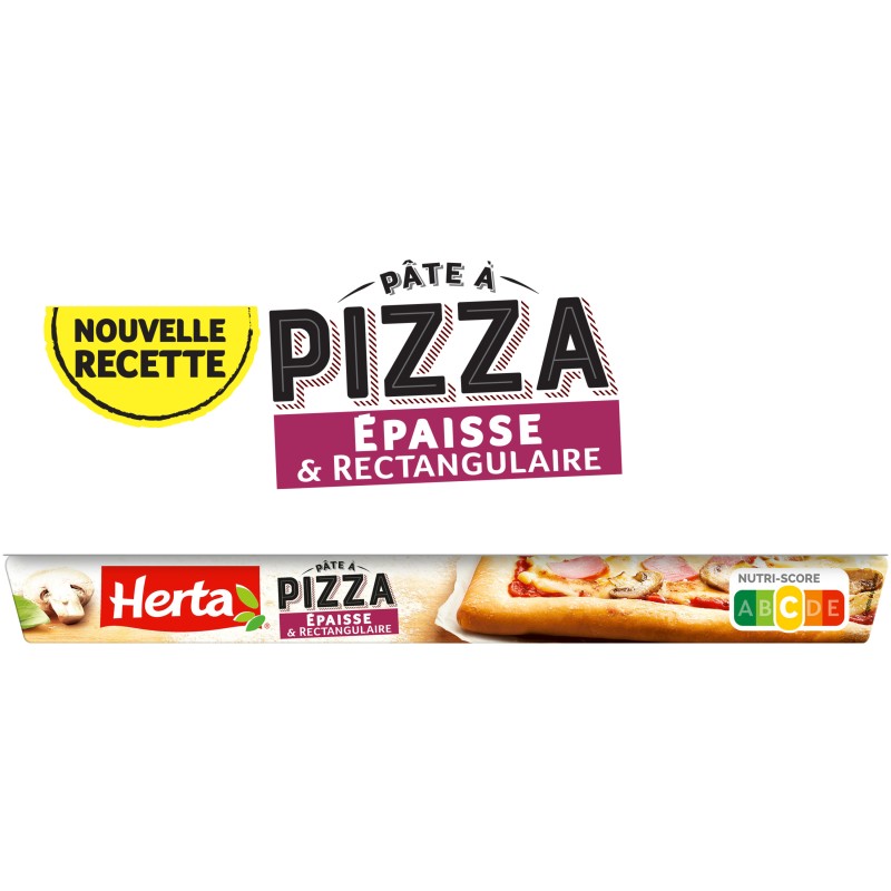 Pâte à pizza épaisse et rectangulaire 540g