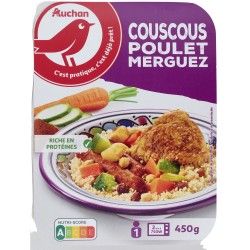 Plat couscous poulet merguez 450g