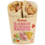 Wrap jambon cheddar sauce burger 2x95g