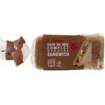 Pain de mie complet spécial sandwich 21 tranches 825g
