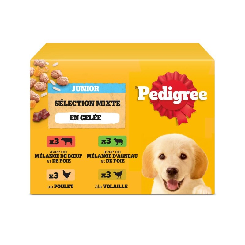 Vital en Gelée Riz et Viandes pour Chiens Junior 12x100g