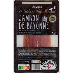 Jambon de Bayonne x5 100g