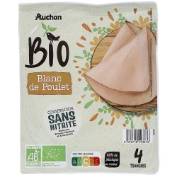 Blanc de poulet sans nitrite x4 120g