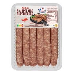 Chipolatas supérieures 6x55g