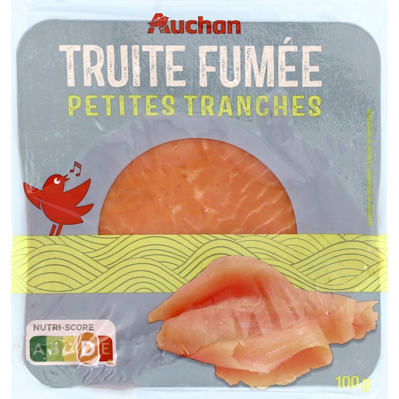Truite fumée minis tranches x6 100g