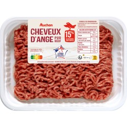 Cheveux d'ange haché de boeuf 15%MG 700g