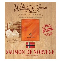 Saumon fumé de Norvège 4 tranches 100g