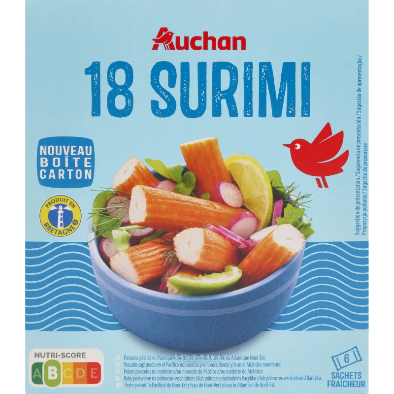Bâtonnets de surimi x18 300g
