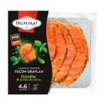 Saumon mariné façon gravlax basilic citron 100g