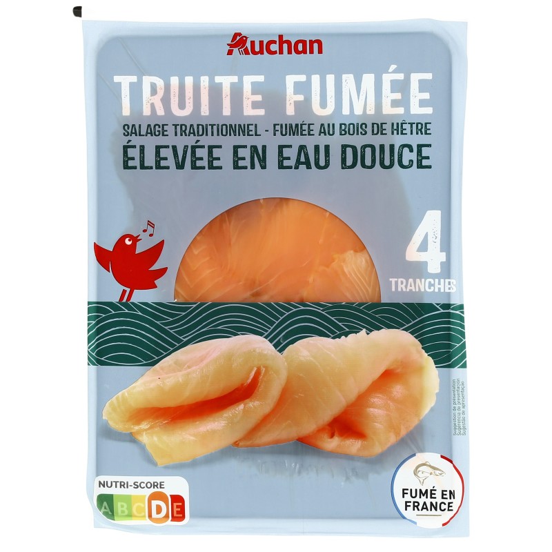 Truite fumée 4 tranches 100g
