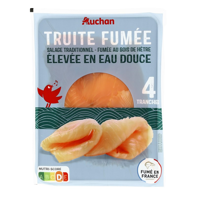 Truite fumée 4 tranches 100g